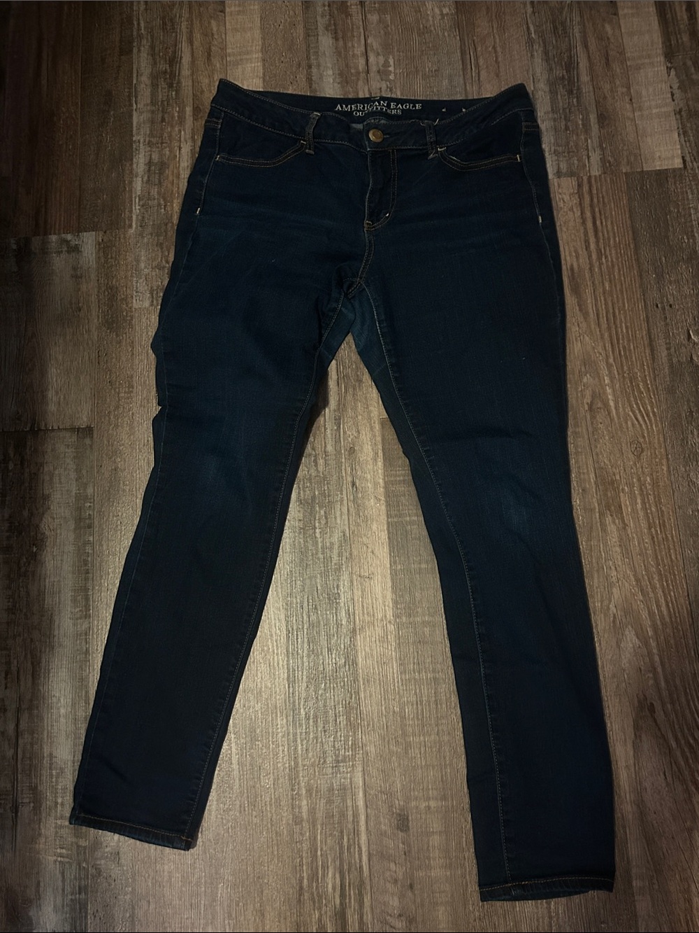 American Eagle Outfitters Women's Dark Indigo Skinny Jeans